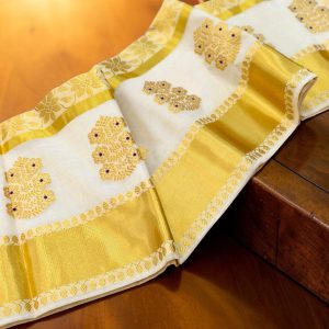 Grand Motif Kasavu Bridal