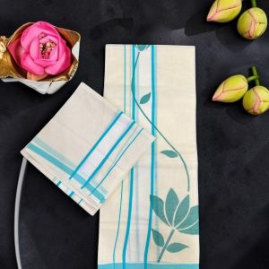 Lotus Vine Set Mundu